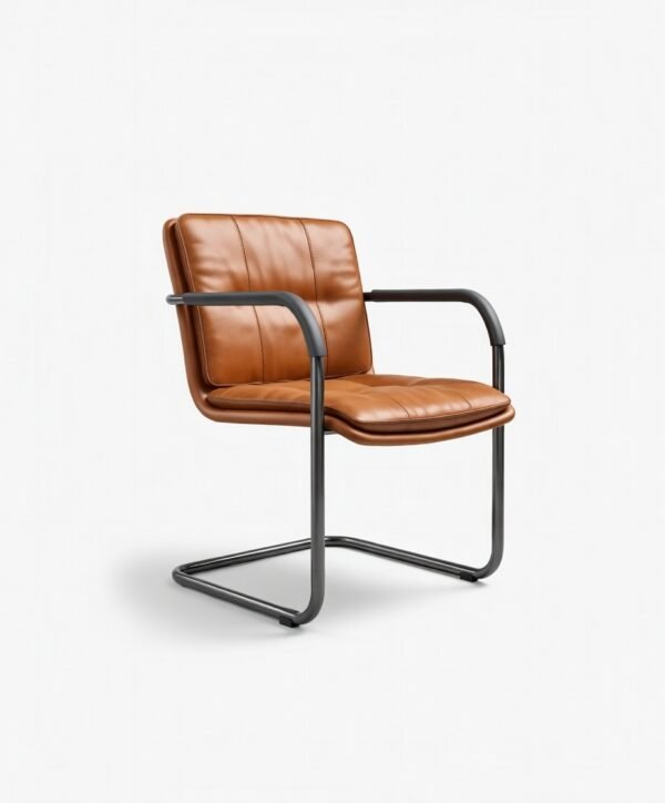 Tufted Faux Leather Chair