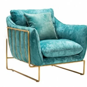 Aqua Royale Velvet Armchair